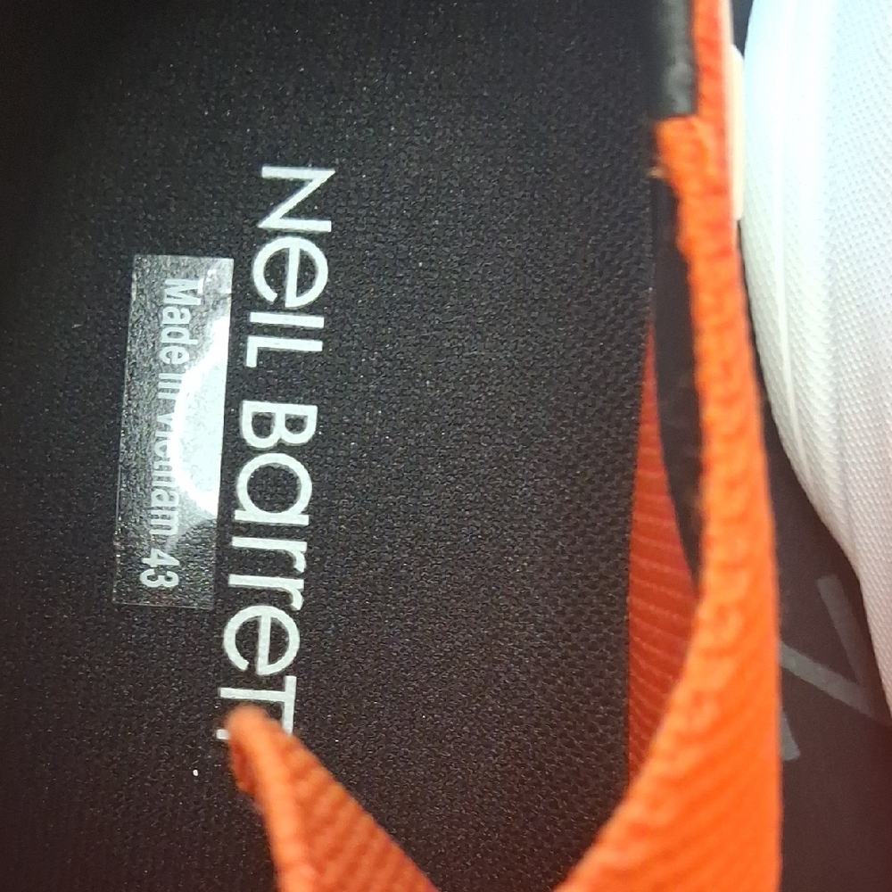 Neil Barrett Bright Orange Sneakers - Picture 2 of 10